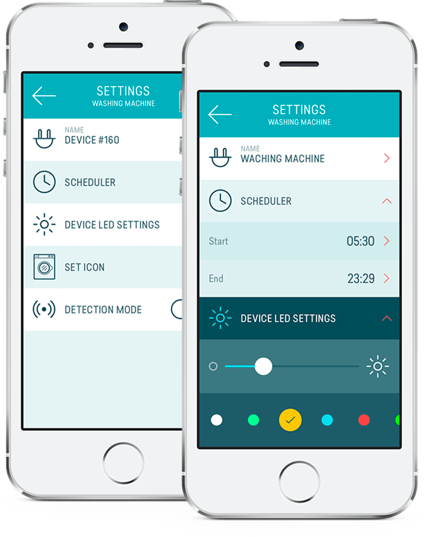 UI Design - Settings screen