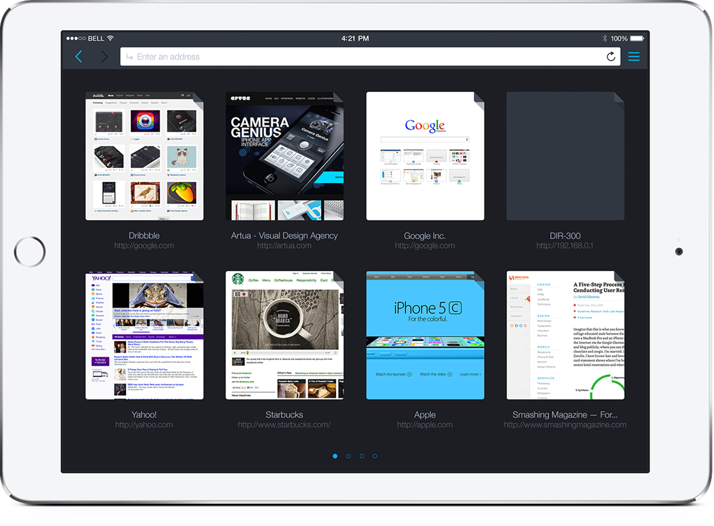 UI Design - iPad Browser